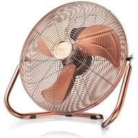 Brandson Windmaschine Bodenventilator, Retro Stil, hoher Luftdurchsatz, 160W, Kupfer, 53,5 cm Durchmesser, NTV Sieger 2026, robuster Stand, stufenlos neigbar, GS-Geprüft