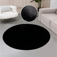OTTO home Fellteppich Balu, Kunstfell Teppich, Modern, rund, Höhe: 20 mm, Kaninchenfell-Haptik, Langflor, Schlafzimmer, Wohnzimmer, Kinderzimmer
