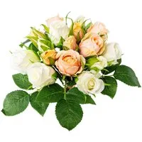 Kunstblumenstrauß Rosenbouquet Bouquet, Creativ green, Höhe 29 cm