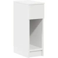 vidaXL Nachttisch Nachttisch mit Schublade Weiß 20x36x60 cm (1-St)