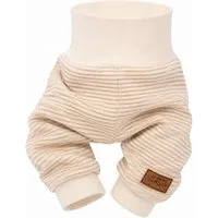 La Bortini Schlupfhose Baby Hose Erstlingshose in Beige neutral gestreift für Neugeborene weich, elastisch, 44 50 56 62 68 74 80 86