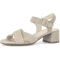 Gabor Tunis Sandalette Blockabsatz, Sommerschuh mit Kreuzbandage, Weite G (weit)