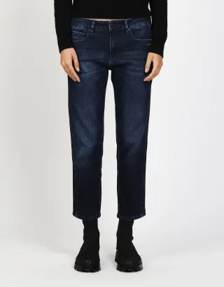 GANG Damen Jeans 94NADIA SIDE STRIPE - boyfriend fit Jeans night stripe