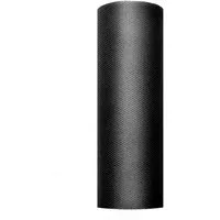 partydeco Hängedekoration Dekostoff Tüll 0,15m x 9m Schwarz