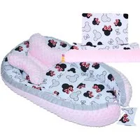 Primawela Bettnestchen Baby MINKY Nestchen Kokon Kuschelnest Kissen Decke Schmetterlingkissen
