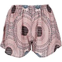 Guru-Shop Hose & Shorts Leichte Pantys, Print Shorts - weiß/schwarz alternative Bekleidung