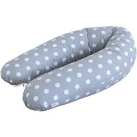 Loolay Stillkissen Baumwolle M/L o L/XL Schwangerschaftskissen Seitenschläferkissen Bezug, WEICH Füllung + 100% BIO-Baumwolle Kissenbezug, 170 oder 190 cm Stillkissen + Bezug abnehmbar mit Reißverschluss!, LOOLAY® - 100% Europäische Stoffe und Kleins