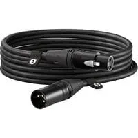 Premium XLR-Kabel XLR6M black schwarz, 6 Meter