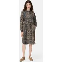 camel active Blusenkleid mit Bindegürtel Langarm (1-tlg)