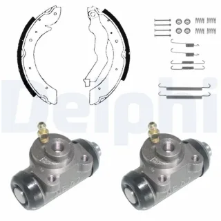 Delphi Bremsbacken vormontiert hinten Renault Laguna Megane Sc?nic