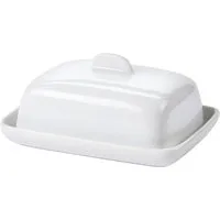 Excellent Houseware Butterdose Butterdose aus Keramik, klein, weiß, Porzellan, (einzeln)