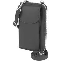 AKZENT Handytasche mit Geldbörse aus Echtleder, geeignet für iPhone 15