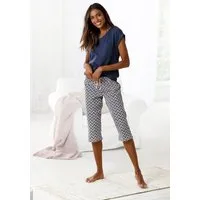Vivance Dreams by Lascana Capri-Pyjama (Set, 2 tlg) mit gemusterter Schlafhose