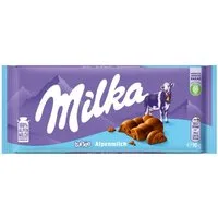 MILKA Schokolade, Milka Luflee Alpenmilch mit zahlreichen kleinen Luftbläschen 90g