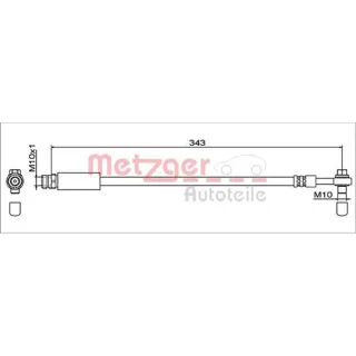 Metzger Bremsschlauch hinten links Audi Q5