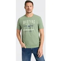 MUSTANG Kurzarmshirt Alex Logoprint Kurzarm, normale Passform