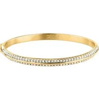 KARL LAGERFELD Armreif Karl Lagerfeld Damen-Armreif Edelstahl Kristall
