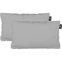 Sansibar Sylt Kissenbezug 2er Set Uni Jersey Kissenhülle, 40x80 cm, edlem Sansibar Steg-Fähnchen, (2 Stück), 2er Set, perfekter, faltenfreier Sitz, Antipilling Ausrüstung