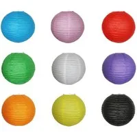 Yudu Papierlaterne 9er Lampion Lampenschirm Lampe Laterne Ø30 cm