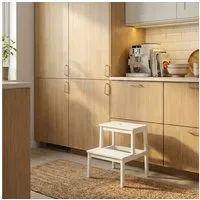 NUXIO Sitzhocker Bambus-Hocker mit Stufe KROK, Höhe 46 cm