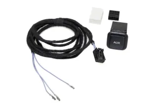 AUX IN Nachrüst-Set für VW RNS 510, MFD 2, RCD 310 - Klinke