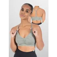Smilodox Sport-BH Batik Scrunch Icon, Push Up BH ohne Bügel V-Ausschnitt Fitness Shaped Fit Sport Bra Herausnehmbare Cups Verstellbare Träger Yoga Gym
