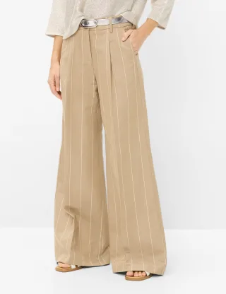 Brax Damen Palazzohose Style MARLENE LIGHT MOCHA, Beige, Gr. 38K
