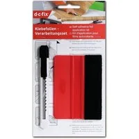 d-c-fix Möbelfolie Verarbeitungsset Montageset für Klebefolien und Fensterfolien, (Rakel für Folie inkl. Cutter-Messer, 1St), Folienrakel mit weicher Filzkante & präzises Cuttermesser