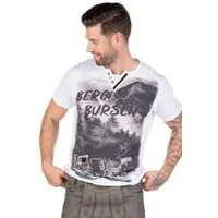 Hangowear Trachtenshirt Trachtenshirt Herren - FREEMAN - weiß