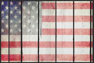 Fussmatte Flagge USA 4467 | Größe: 90 cm x 90 cm
