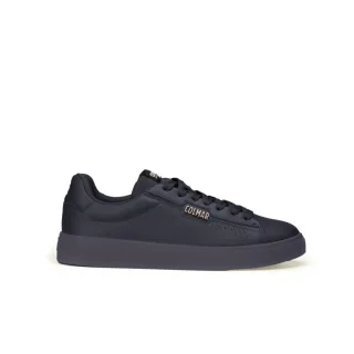 Colmar Blaue Leder Sneakers mit niedrigem Schnitt