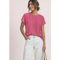 STREET ONE Shirttop 2-in-1 Sommershirt aus Chiffon mit Boat Neck