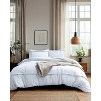 Sitheim-Europe Bettwäsche Washed Tufted Bettbezug, Mikrofaser, 3 teilig
