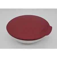 TUPPERWARE Servierschale Tupperware Allegra Schale 275 ml in bordeaux rot/weiß