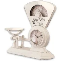 Mirabeau Wanduhr Uhr Balances antikweiß