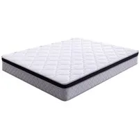 Federkernmatratze, Flieks, 25 cm hoch, Gerollte Matratze 140×200cm, Härtegrad: H3, mit ergonomischen Modulen