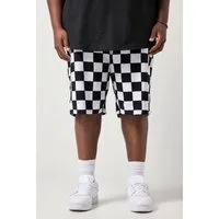 STHUGE Bermudas Frottee-Bermuda Muster Elastikbund bis 8 XL