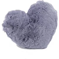 heimtexland Dekokissen Fell Kuschelkissen Plüsch Herz XL Deko Herzkissen, super weich und flauschig, Allergiker geeignet, atmungsaktiv, waschbar