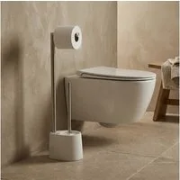 NUXIO WC-Reinigungsbürste WC-Garnitur mit Papierhalter STILK, 63 cm, Badezimmer in allen Wohnstilen, (WC-Bürste)