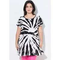 Angel of Style T-Shirt T-Shirt oversized Batik-Druck Rundhalsausschnitt