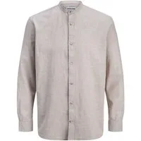 Jack & Jones Langarmhemd JJESUMMER LINEN BLEND BAND (1-tlg)