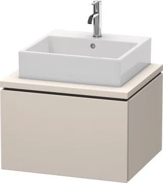 Duravit L-Cube Konsolenwaschtischunterbau wandhängend Taupe Supermatt 620x547x400 mm - LC581008383 LC581008383