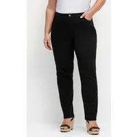 Sieh an! Bequeme Jeans Stretch-Hose komfortabel mit seitlichem Dehnbund