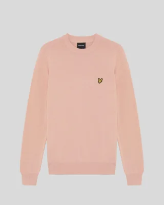 Baumwoll-Pullover mit Rundhalsausschnitt