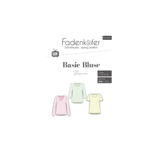 Fadenkäfer Schnitt "Basic Bluse" für Damen