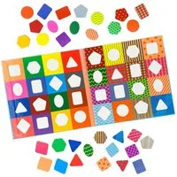 MAGNIKON Lernspielzeug Sortierspiel Formen und Farben für Unterwegs (Set, 32-St., magnet puzzle), Magnete für Kinder