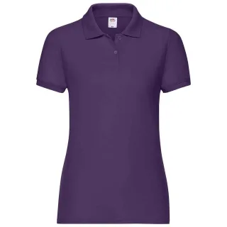 Fruit of the Loom Damen Poloshirt Lady Fit Piqué (Violett)