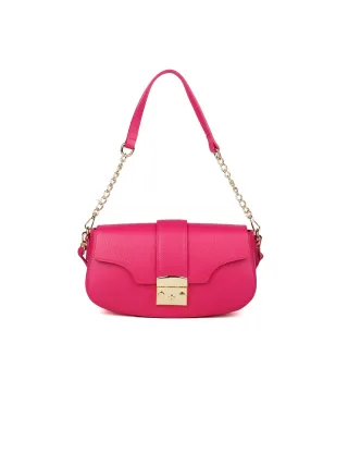 Giulia Monti Schultertasche Fuxia