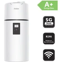 Haier Warmwasser-Wärmepumpe Brauchwasserwärmepumpe Trinkwasser HP150M8 150 Liter R290 Warmwasser, Energieklasse A+