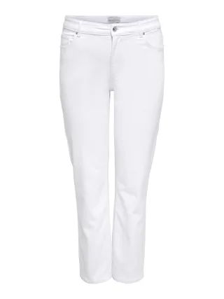 ONLY CARMAKOMA - CARWILLY HW STRAIGHT DNM DOT0022 White Denim - Gr. - 48/32
